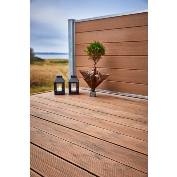 Wimex WPC terrassebræt Glyngøre Superb teak 3600x140x22 mm