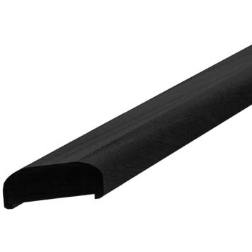 Plus håndliste t/gelænder sort 6x3,6x197 cm venstre