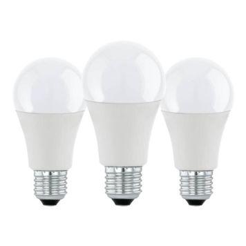 Eglo LED pære E27 A60 8,5W 3 stk