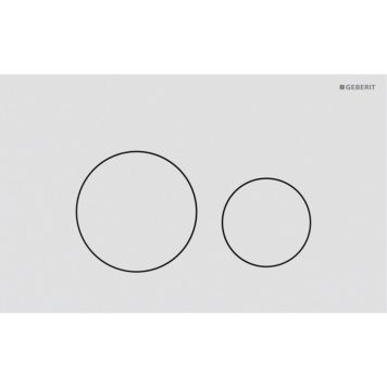 Geberit betjeningsplade Sigma40 rund mat hvid