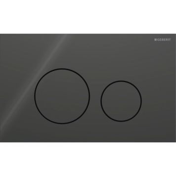 Geberit betjeningsplade Sigma40 rund sort glas