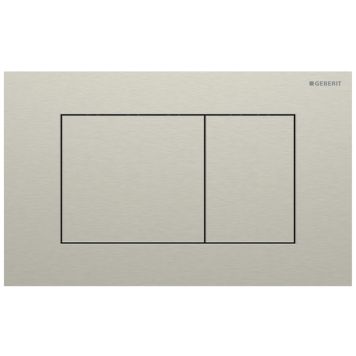 Geberit betjeningsplade Sigma40 square børstet nikkel
