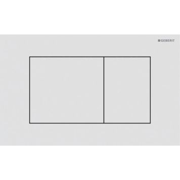 Geberit betjeningsplade Sigma40 square mat hvid