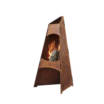 Garden Life Asta havepejs cortenstål 54x60x110 cm