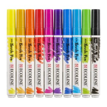 Ecoline brush pen 10 stk
