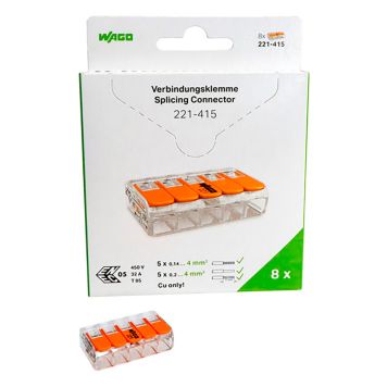 Wago samlemuffe 5-L blisterpakke