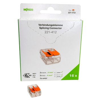 Wago samlemuffe 2-L blisterpakke