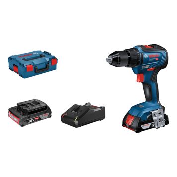 Bosch akku bore-/skruemaskine GSR 18V-55 Professional m/batteri & lader