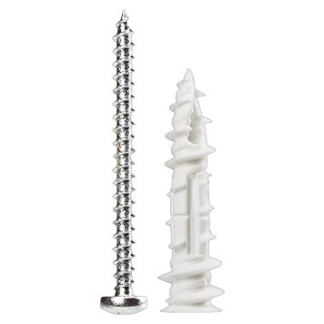 Cobra gipsdyvel 4mm med håndtag 8 stk.