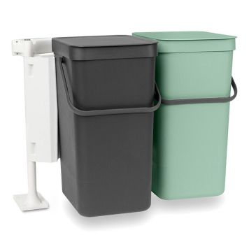 Brabantia affaldsspande t. indbygning/køkkenskab 2x16liter