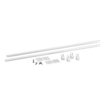 Elfa Lumi glideliste 2 stk. hvid 550mm