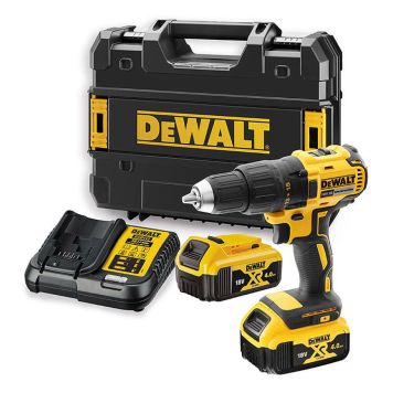 DeWalt akku bore-/skruemaskine 18V XR inkl. 2x4 Ah-batterier
