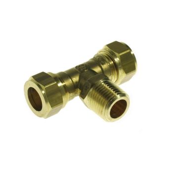 Kompressionstee 15 mm nippel ½"