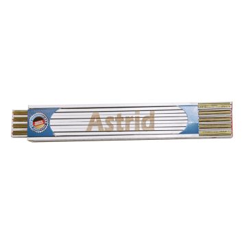 Tommestok med navn Astrid - 2m