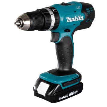 Makita slagboremaskine DHP453RYJ 18V 2x1,5Ah m/batteri & lader