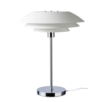 Dyberg Larsen bordlampe DL45 hvid E27 55 cm