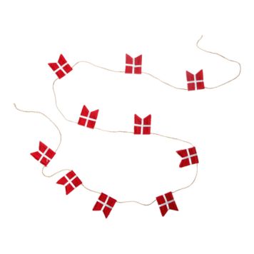 Det Gamle Apotek juletræspynt flagranke med 10 flag 1,7 m