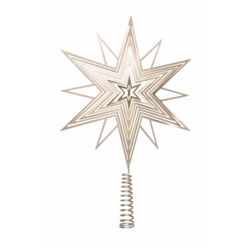 Det Gamle Apotek topstjerne champagne 3D metal Ø20x31,5 cm