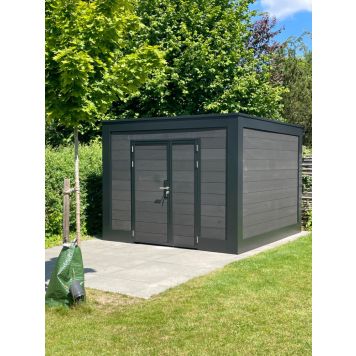 Allview redskabsrum Cubic stål/komposit grafitsort 