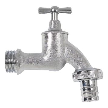 Garantia hane til regnvandsbeholder krom 3/4" inkl. gevindtap