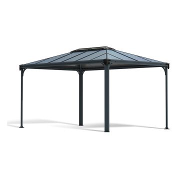 Metalpavillon Martinique 4300 grå 430x295,5x274,5 cm