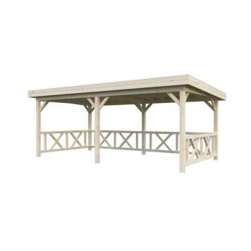 Palmako pavillon Lenna Connect 307 ubehandlet 16,6 m²