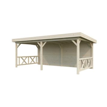 Palmako pavillon Lenna Connect 308 ubehandlet 16,6 m²