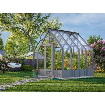 Palmako havestue Emilia malet mørkegrå 5,4 m²