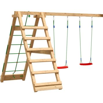 Jungle Gym klatremodul Climb Xtra trykimprægneret træ 287x238x215 cm 