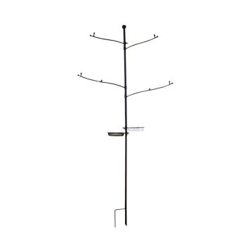 Garden Life foderstation metal sort 247 cm