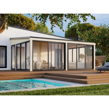 Palmako havestue Lumi Slide Plus 23,3 m² - flere farver