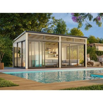 Palmako havestue Saga Slide Plus 16,2 m² - flere farver