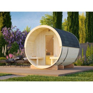 Palmako saunatønde Anita 1,3+0,7 m² u/saunaovn