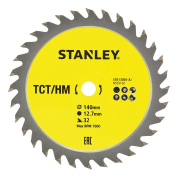 Stanley rundsavsklinge Fine Cross Cutting TCT 32T Ø140x12,7 mm