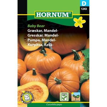 Hornum grøntsagsfrø Græskar, Mandel- Baby Bear