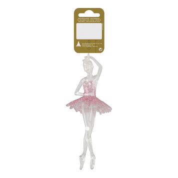 Geroma ballerina lyserød plast 17 cm