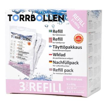 Torrbollen affugter refill 3x450 g