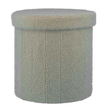 Puf med opbevaring taupe 38x38 cm