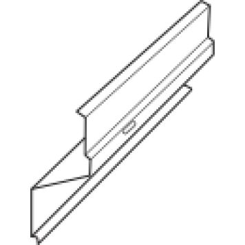 Primo monteringsliste Z-formet sort 3000x56x28,5 mm