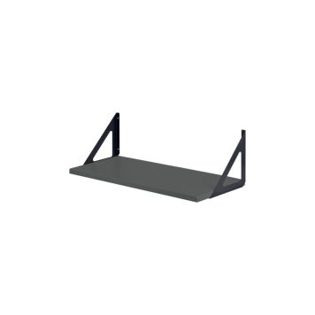 Dolle hyldesæt Triangolo grå/sort melamin/stål 600x250x190 mm