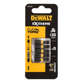 DeWalt bits impact torsion T30x25 mm 5 stk.