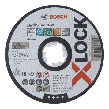 Bosch professional skæreskive  X-LOCK MULTICONS 125X1,0X22,2 mm