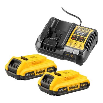 Dewalt batterikit  18V XR 2x2AH m/lader