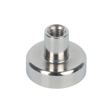 Fix-o-moll topmagnet 16 mm m/bøsning 