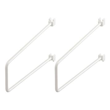 Elfa bogstøtter hvid 250 mm