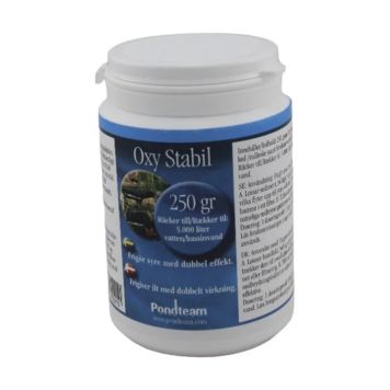 Pondteam rensning af havedamme Oxy Stabil 250 g til 5000 L