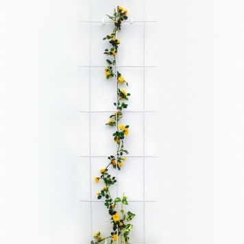 Bellissa espalier 3 stolper hvid 150x45 cm
