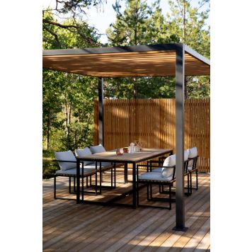 Sensum Eksjö havemøbelsæt m/havebord og 6 havestole