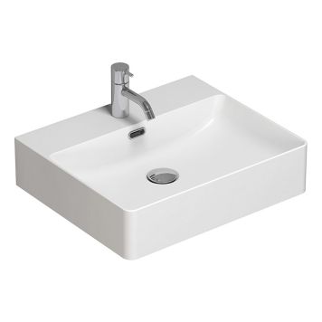 Scanbad håndvask Quadrat hvid porcelæn 50x42 cm