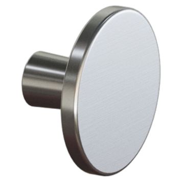 Dansani greb Button inox look Ø42 mm